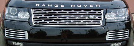 Land rover oem range rover l405 2013+ autobiography black lwb front bumper trim