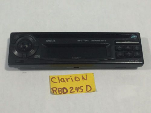 Clarion radio cd  faceplate only model rbd245d  rbd-245d tested good guaranteed