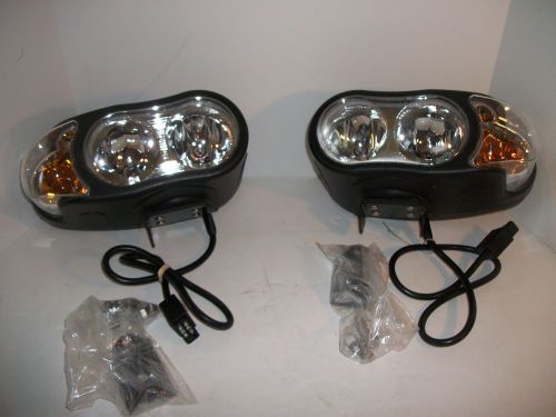 Hiniker quad halogen snow plow lamps 25012792 and 25012793 left and right