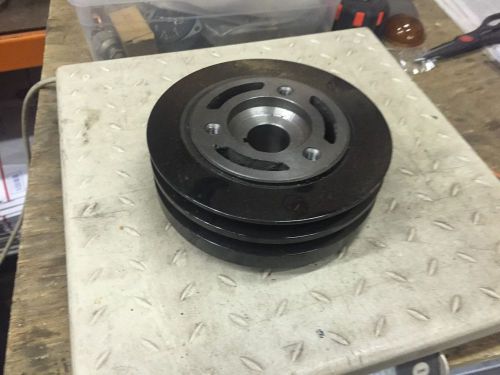 Vintage antique 6 cyl 2 groove lower pully with balancer
