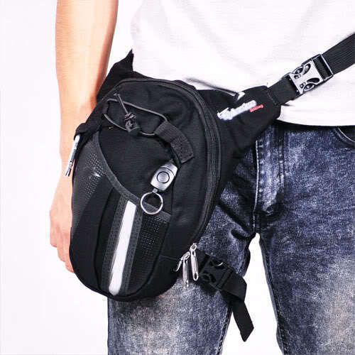 Sto brand new motorcycle drop leg bag pack with key chain  reflective utility