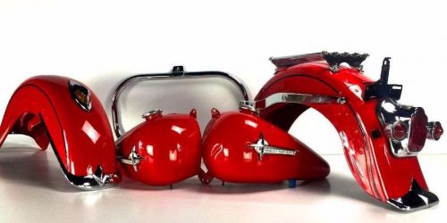 Harley davidson shovelhead paint set tank front rear fender engine guard