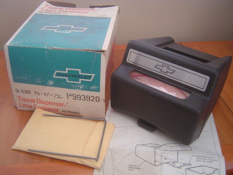 1970 1971 1972  chevrolet  nos tissue dispenser 