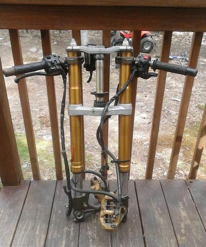 05 kawasaki zx636  ninja full front forks ...