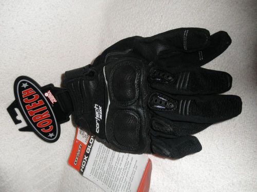 New with tags cortech black/black hdx motorcycle gloves xs