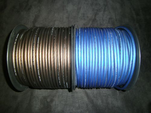 8 gauge wire 50 ft awg 25 black 25 ft blue cable super flexible primary stranded