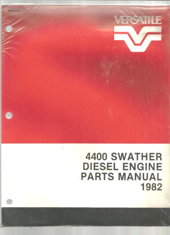1982 versatile tractor 4400 swather diesel engine operators manual