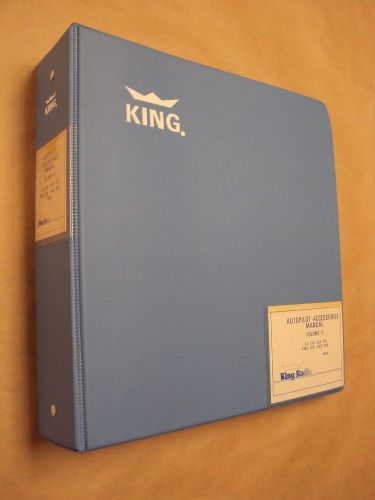 King autopilot accessories manual vol. 2 for ka 136, kap 315, kwa 336 &amp; kwc 340
