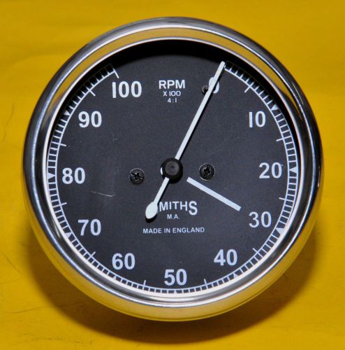 Smith tachometer 0-100 rpm 80mm diameter replica