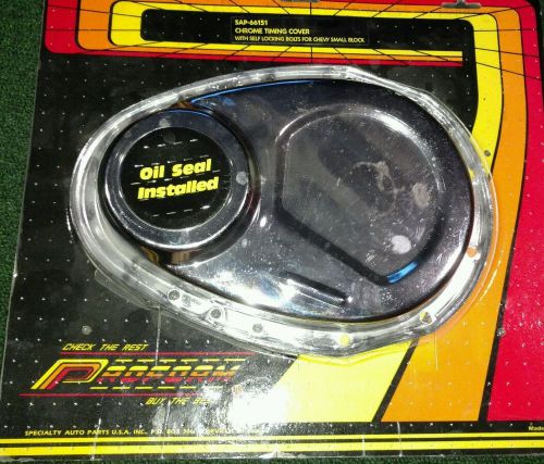 Small block chevy chrome timing cover