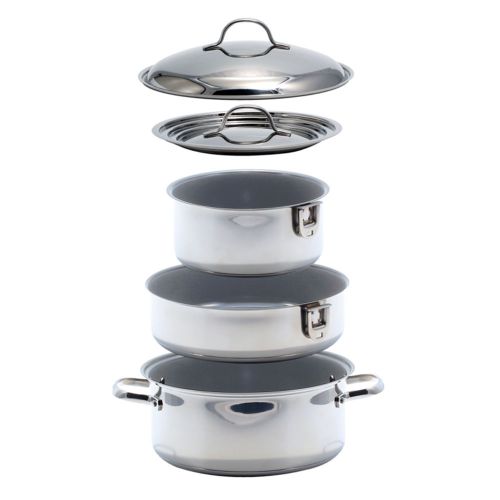 Kuuma 7-piece ceramic nesting cookware non-stick coating - induction mfg# 58375