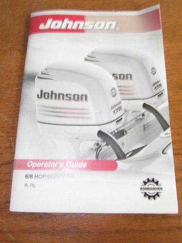 Johnson operator's guide for 6/8 horsepower outboard r, rl 2002 (aa-79)