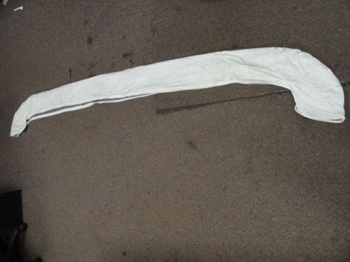 Bimini boot off white vinyl with white zipper 100-1/2" x 8-1/4" marine boat