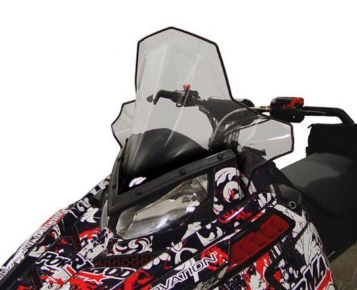 Powermadd - 11830 - cobra windshield, 19in. - clear with black fade