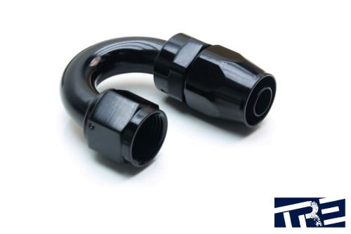 Treadstone performance 16an 180 degree black swivel fitting hf180-16