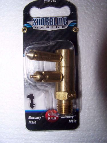 Lot of 5 new shoreline marine male 1/4" fuel connector for mercury #sl91715
