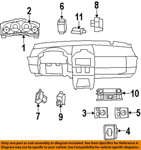 Mopar oem 5026149ah cluster & switches-receiver