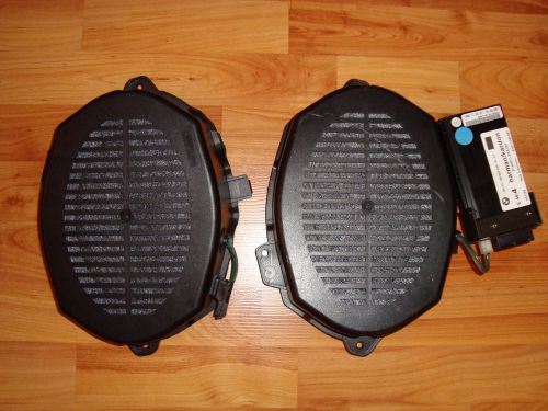 Bmw harmond kardon e46 3 series sedan oem rear subwoofer speakers &amp; amplifier