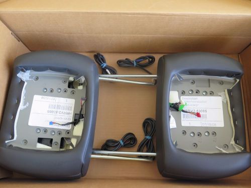 New invision dvd headrest shells only corinthian ebony hrrv2-53085