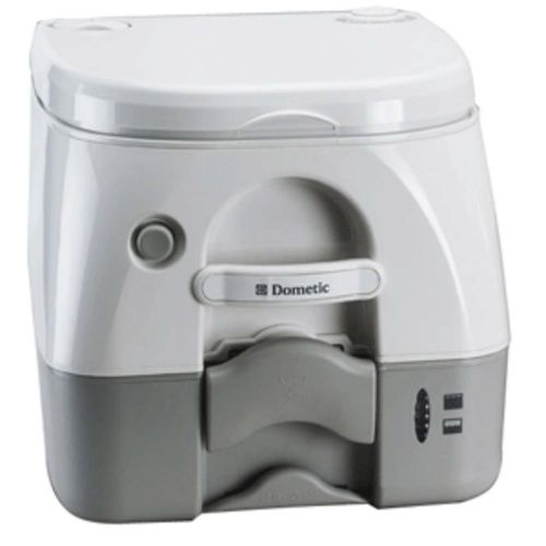 Dometic - sealand 974msd portable toilet 2.6 gallon - grey w/brackets