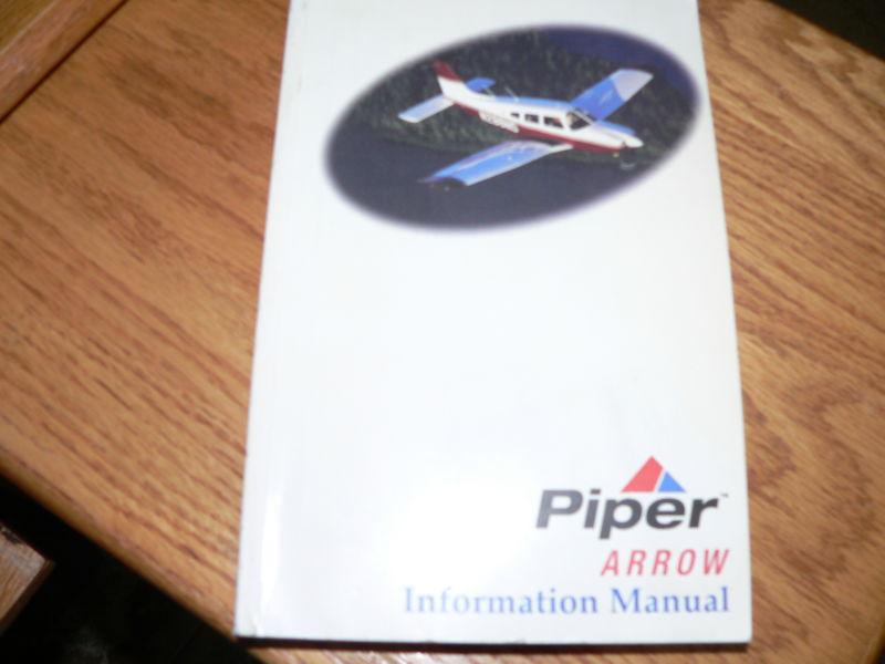 Piper  arrow  information manual pa 28r-201 - part 761-869 - airplane