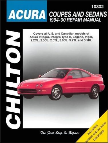 Acura integra, legend, vigor, cl, tl, rl repair manual 1994-2000