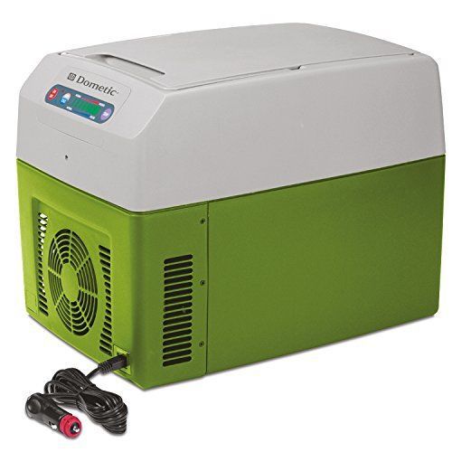 Dometic tc-14us portable thermo electric cooler/warmer 15 quart| gray/green