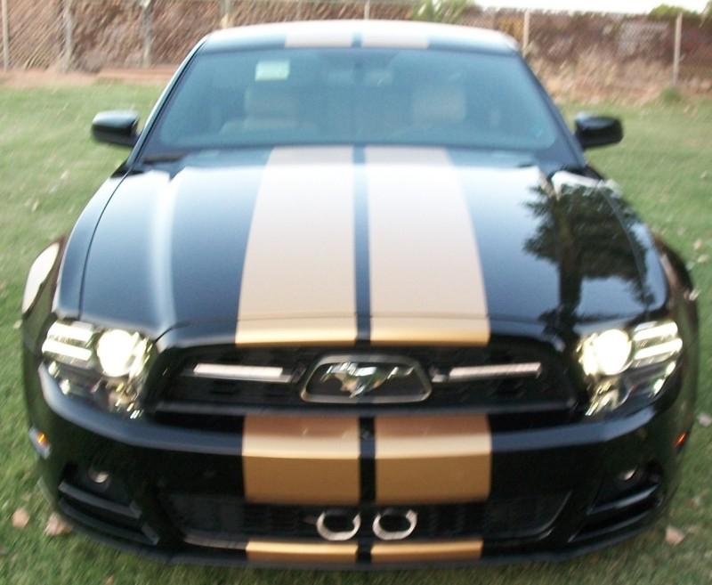 10" dual racing stripes, fits 2013 ford mustangs,your color choice