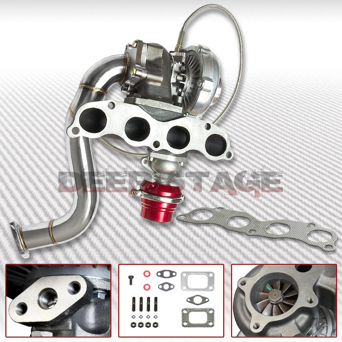 T04e turbo upgrade kit+exhaust manifold+downpipe+wastegate 06-11 civic si k20z3