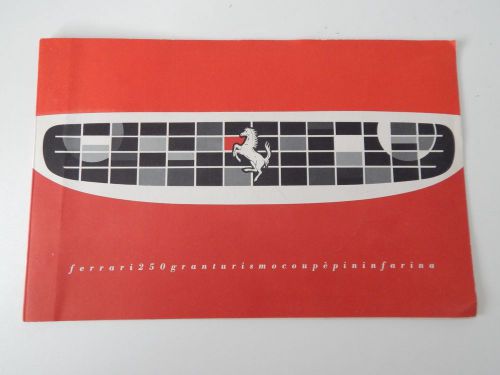 Rare original ferrari 250 granturismo coupe pininfarina (250 swb) sales brochure