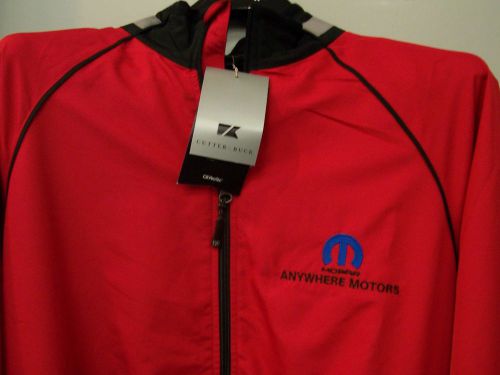 Mopar cutter &amp; buck red jacket coat size medium chrysler plymouth dodge