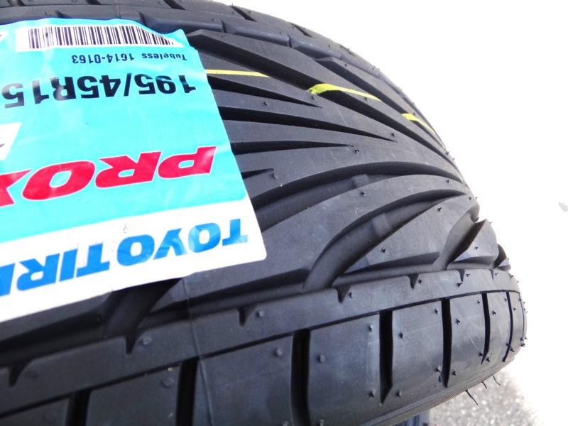 4X 195/45/15 STRETCH HELLAFLUSH TOYO PROXES T1R RADIAL LOW PROFILE TIRE SET , US $345.00, image 3