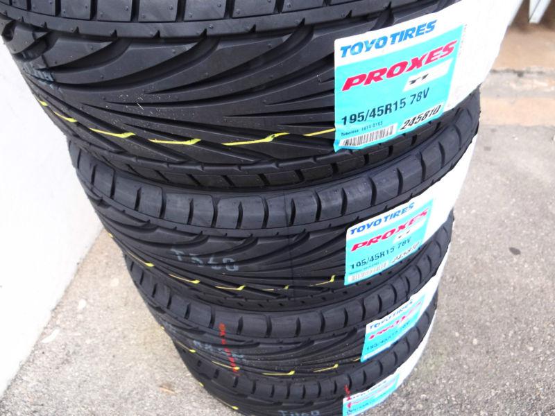 4X 195/45/15 STRETCH HELLAFLUSH TOYO PROXES T1R RADIAL LOW PROFILE TIRE SET , US $345.00, image 5