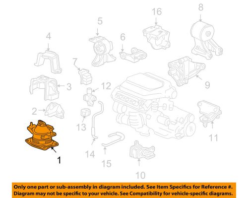 Honda oem 08-10 odyssey-engine torque strut mount 50830shja04