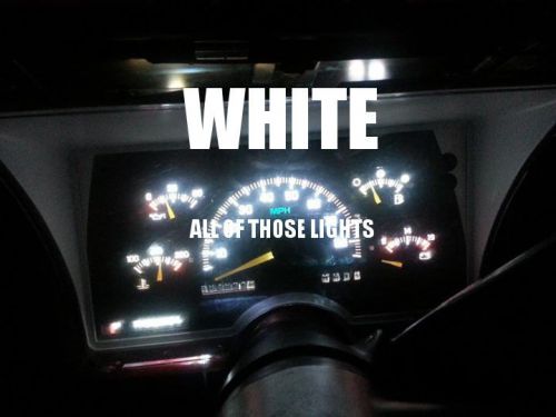 10 white t10 led instrument panel cluster dash light bulb pc168 pc194