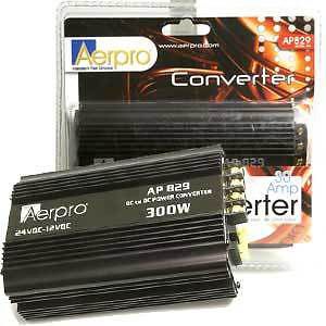 Aerpro 24 volt to 12 volt converter 300w 30 amp dc to dc power converter ap829