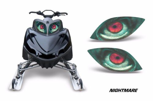 Amr racing arctic cat m series crossfire sled snowmobile headlight eyes nightmre