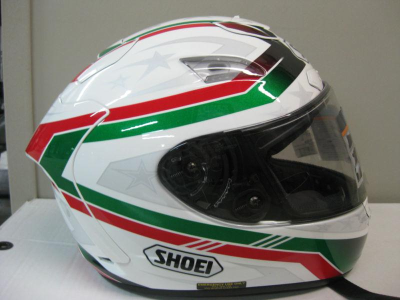 Shoei x-twelve laseca green/white helmet size l