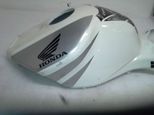 06 07 honda cbr 1000 rr gas fuel tank cover fairing plastic cowl, bone white cbr