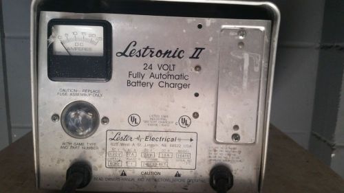 Lestronic ii 24 volt automatic industrial battery charger