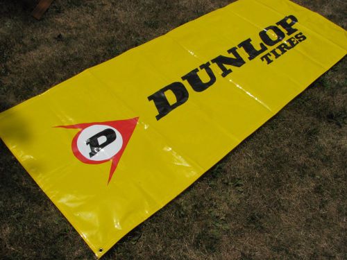 Dunlap  #1 in tires  race fan  flag banner sign car auto truck