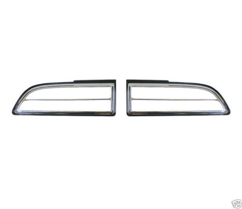 70-73 firebird tail light lens lamp bezels new set