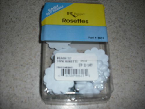 Rv &amp; mobile homes -  white rosette washers - pack 14 - includes #6 screws