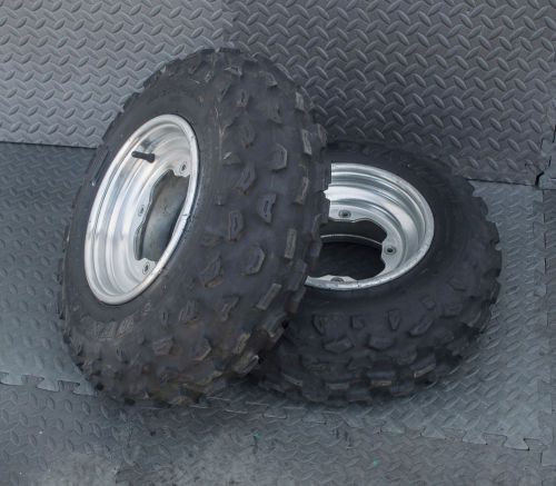 Dunlop kt851 front tires aluminum wheels rims yamaha banshee yfz450 raptor y-31