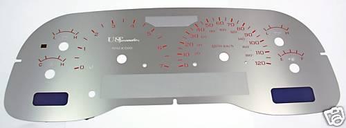 01-04 Dakota / Durango US Speedo Daytona Gauge Face MPH Info Center Silver MPH, US $129.99, image 2
