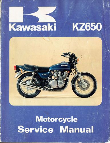 Vintage original 1977 kawasaki kz650 service manual