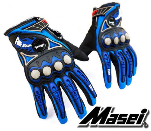 Blue masei helmet glove 113 motorcycle bike bud light yamaha poster gloves e492