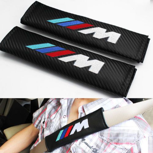 2pcs bmw m sport car seat belt cover pads shoulder cushion for bmw free shipping