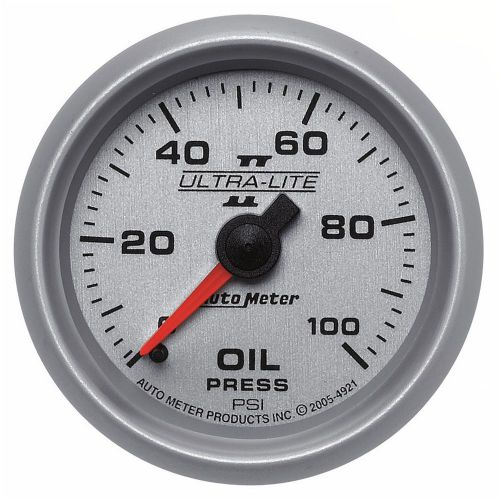 Autometer 4921 ultra-lite ii mechanical oil pressure gauge