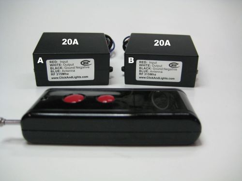 12v dc 20a 2ch on/off long range remote control switch rx108p